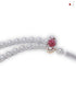 RUBY & PEAR GARLAND NECKLACE